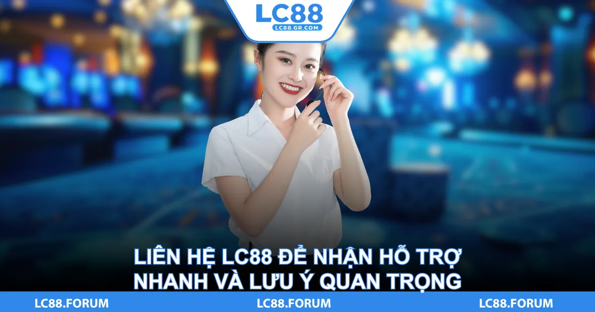Liên Hệ LC88 Để Nhận Hỗ Trợ Nhanh Và Lưu Ý Quan Trọng